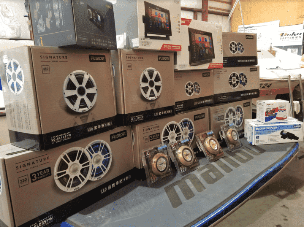 marine audio parts and components